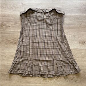 American Eagle Outfitters Brown Plaid Top